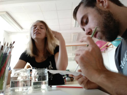 Foto: Ergotherapie-Unterricht in der Spektrum Akademie