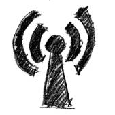 Skizziertes WLAN-Symbol